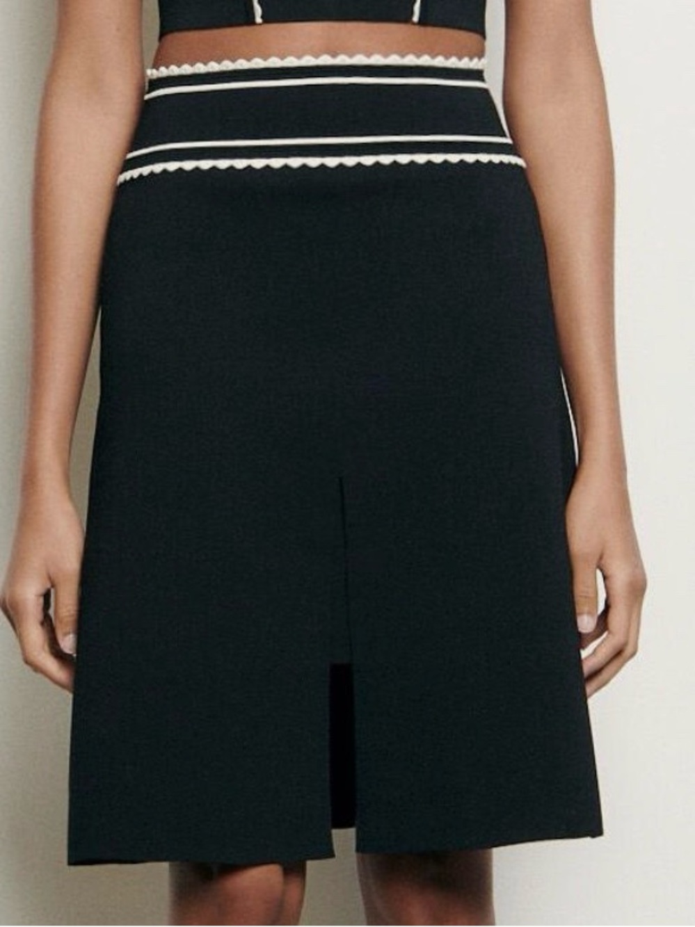 Sandro -Black A-Line Women's Skirt